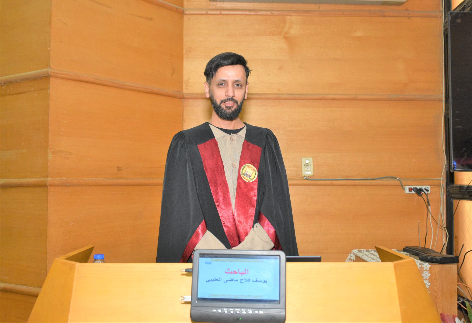 مناقشة مشروع البحث للماجستير المهني فى ادارة الاعمال تخصص (الضبط الاحصائي وتوكيد الجودة) للباحث : يوسف فلاح ماضي العتيبي (وافد سعودي)